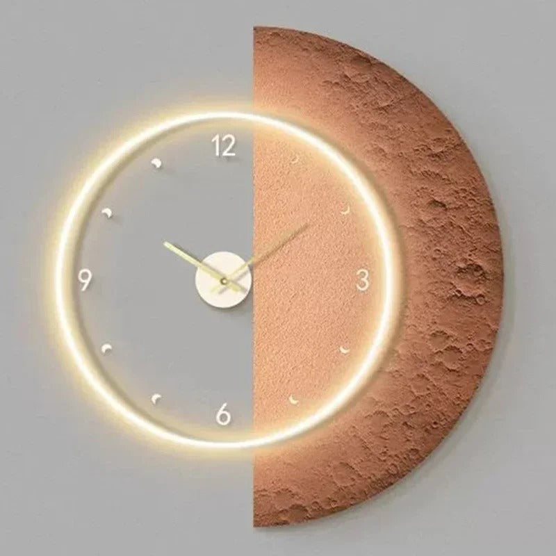 Moon Illuminated Wall Clock