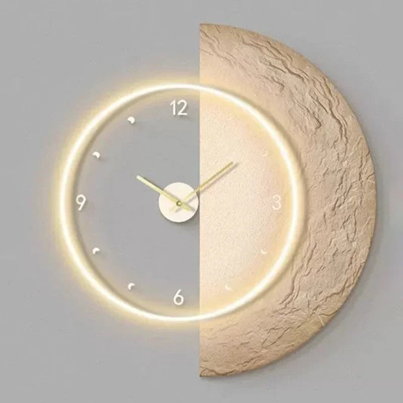 Moon Illuminated Wall Clock