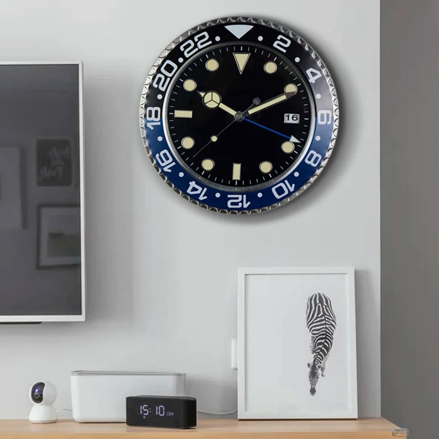 A Metal Luxury Wall Clock with a distinctive presence, made to enhance a curated interior.