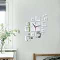 A closer view of the Miroir Wall Clock, created to become a striking focal point in any room.