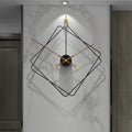 This Black Designer Wall Clock brings a polished clock design and decorative character to the wall.