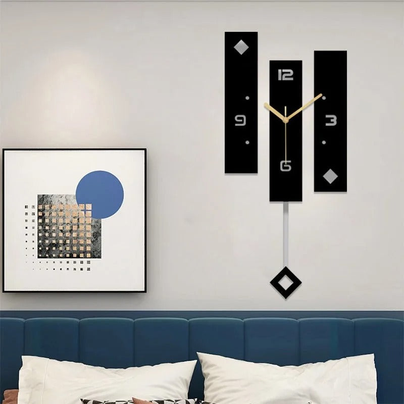 Black Modern Wall Clock