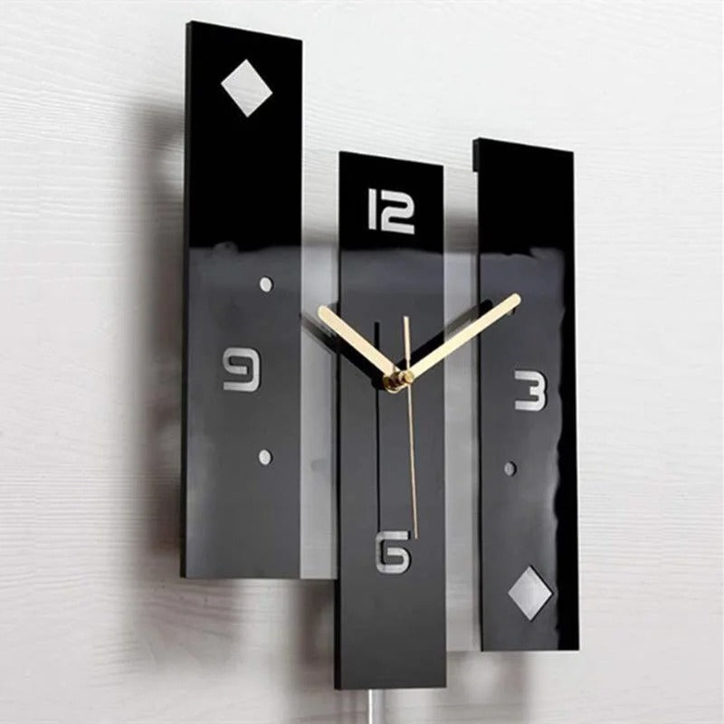 Black Modern Wall Clock