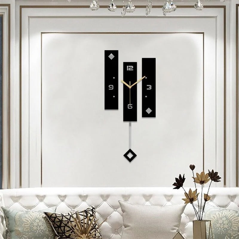 Black Modern Wall Clock