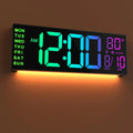 The Digital LED Wall Clock shown as a refined decorative accent for a modern living space.