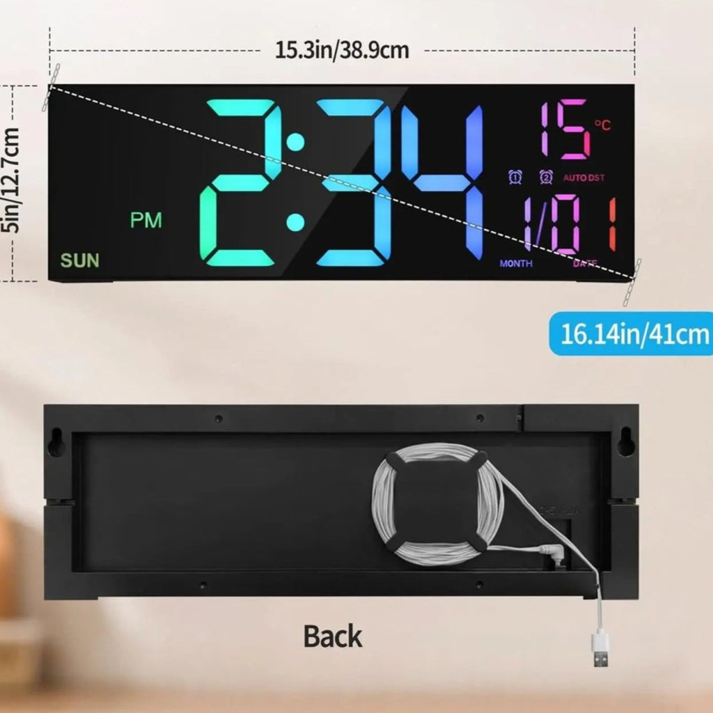 Digital LED Wall Clock