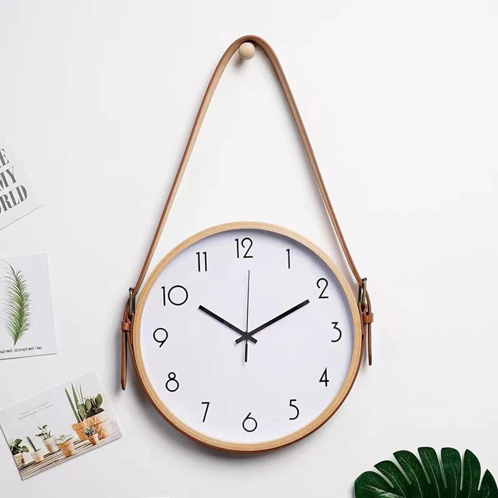 A Unique Wood Wall Clock with a distinctive presence, made to enhance a curated interior.