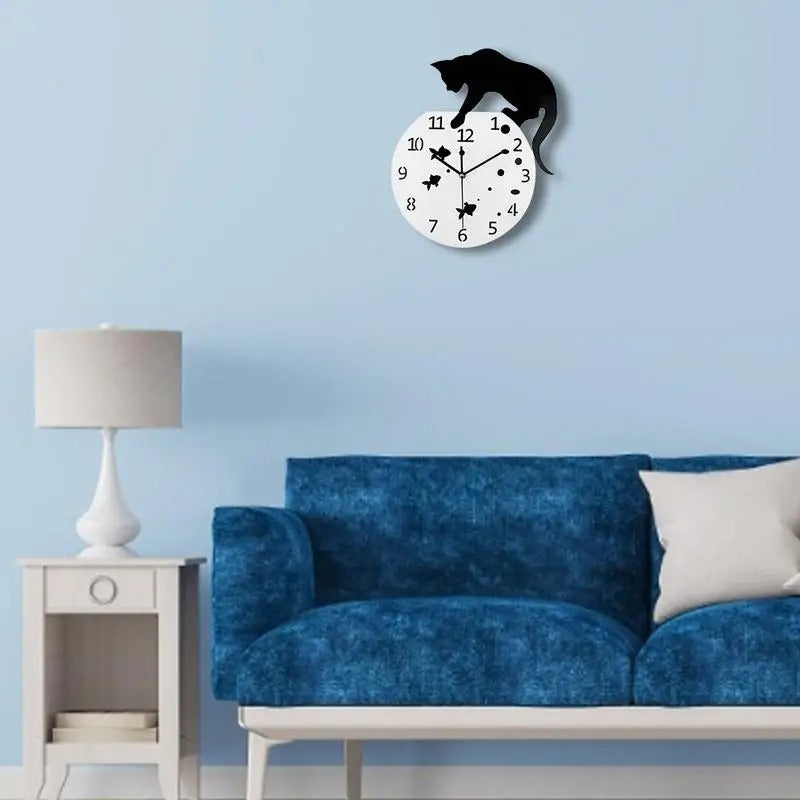 Unique Cat Wall Clock