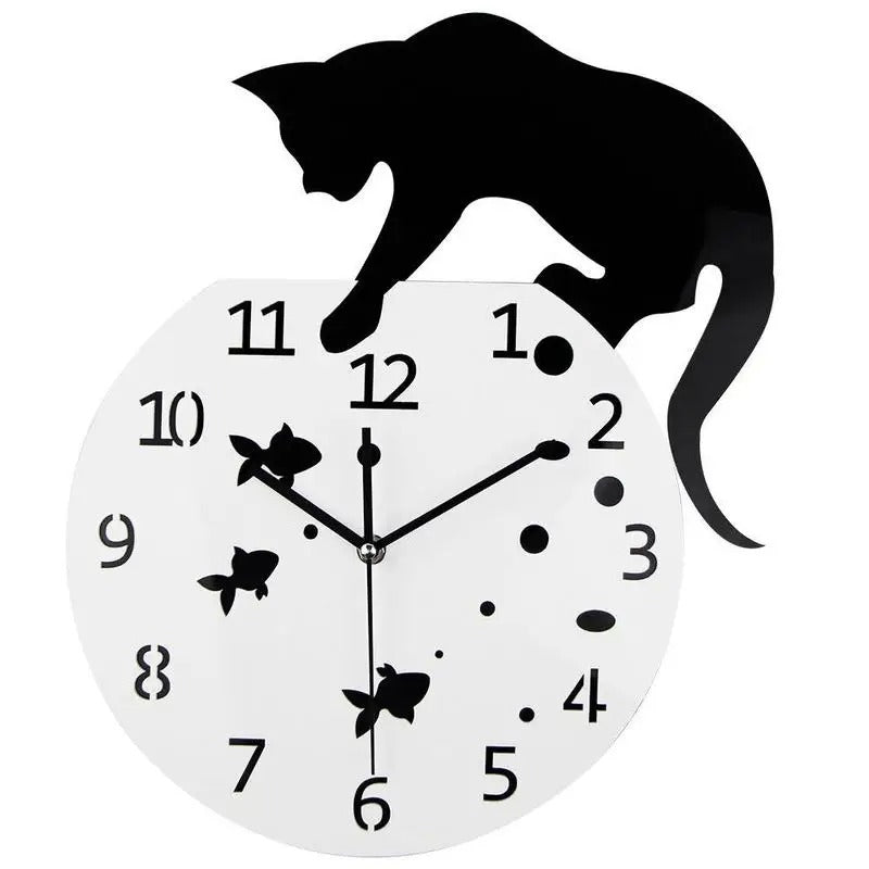 Unique Cat Wall Clock