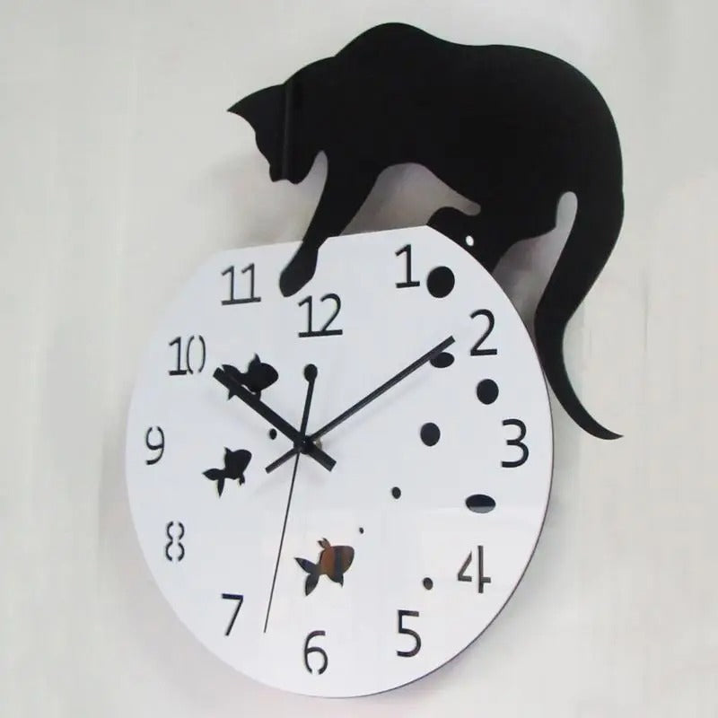 Unique Cat Wall Clock