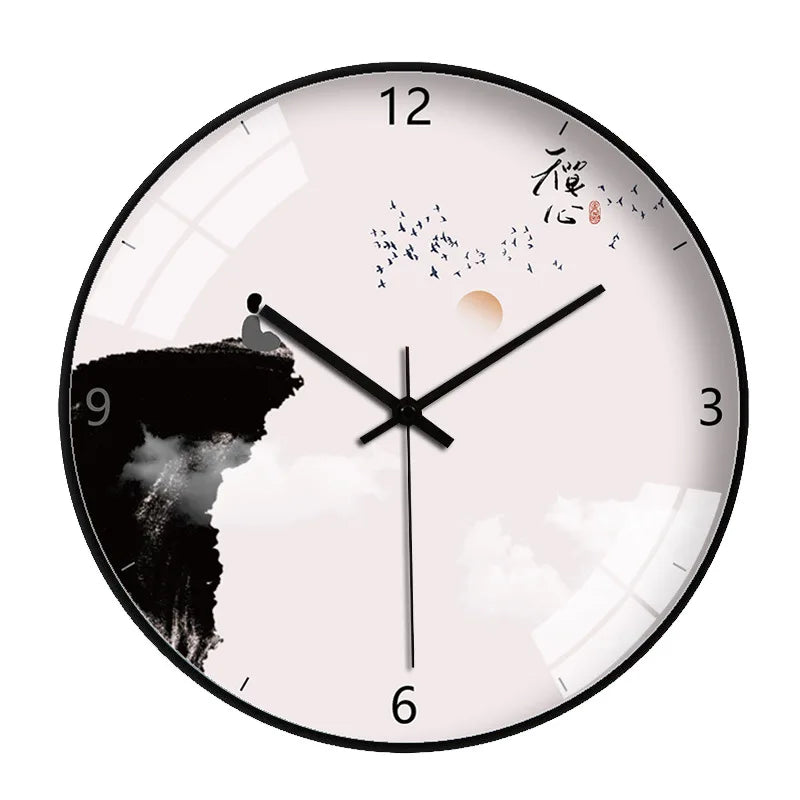 Chinese Landscape Wall Clock