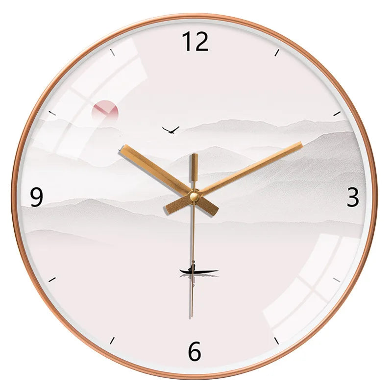 Chinese Landscape Wall Clock