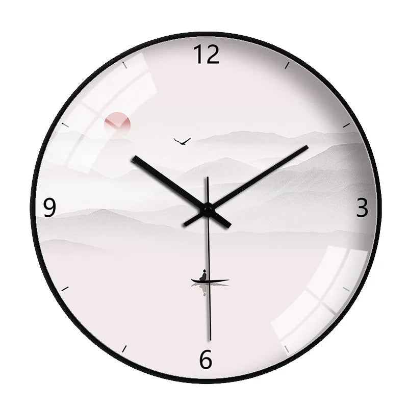 Chinese Landscape Wall Clock