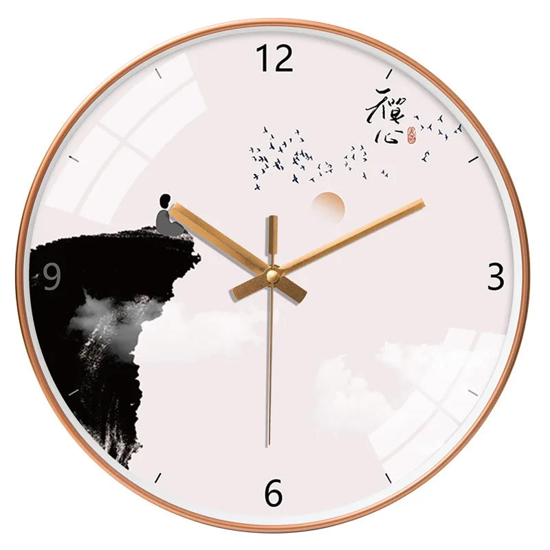 Chinese Landscape Wall Clock