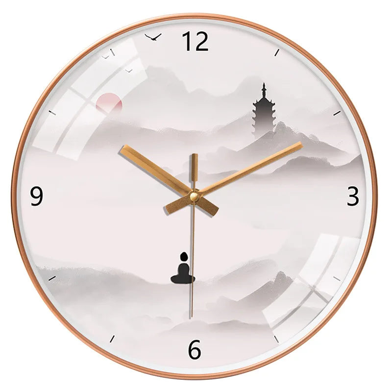 Chinese Landscape Wall Clock