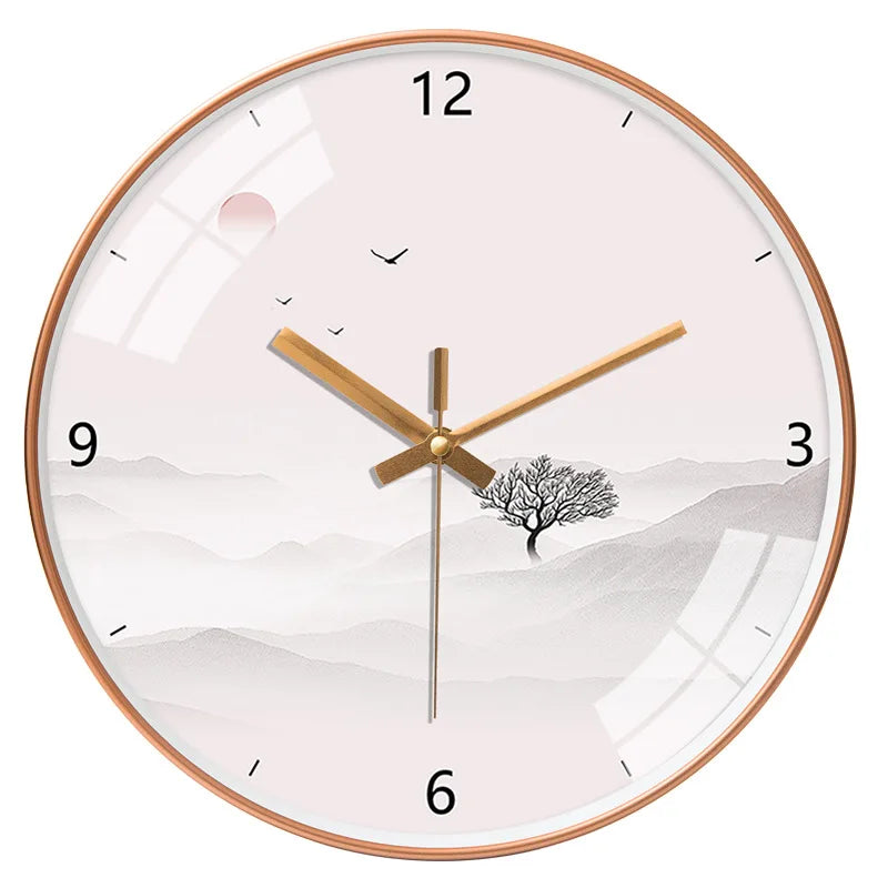 Chinese Landscape Wall Clock