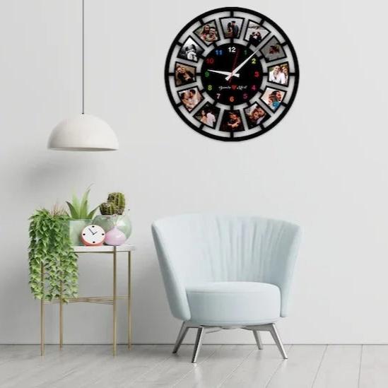 A Customizable Wall Clock with a distinctive presence, made to enhance a curated interior.