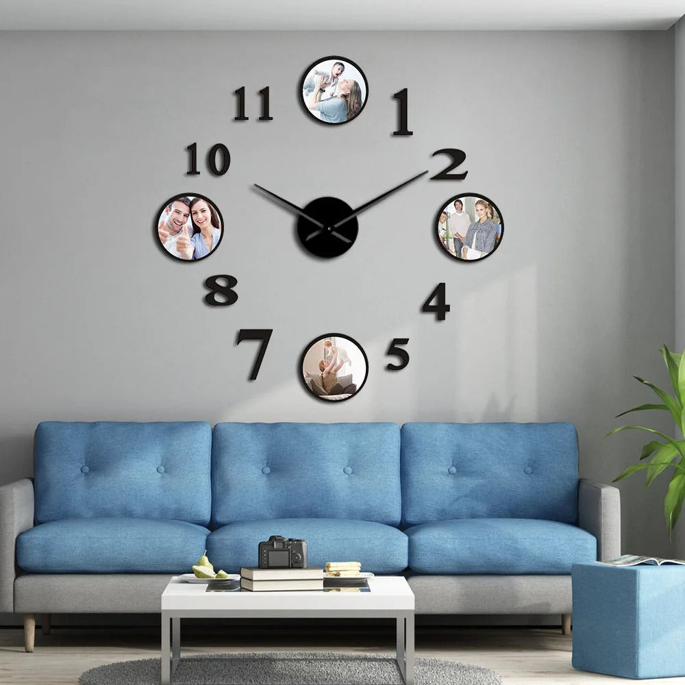 This Personalizede Wall Clock brings a polished clock design and decorative character to the wall.