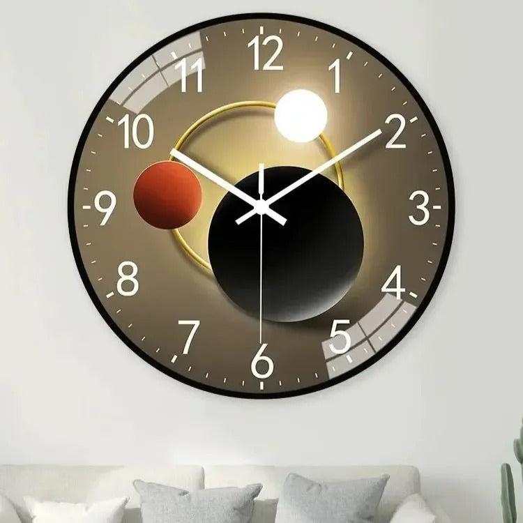 The Living Room Wall Clock, a statement clock that lends personality to a carefully styled interior.