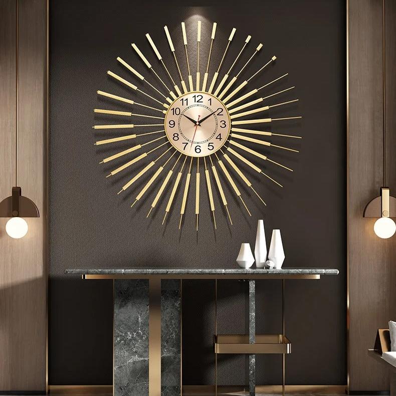 This Silent Non-Ticking Clock adds a tailored balance of function and visual interest to home decor.