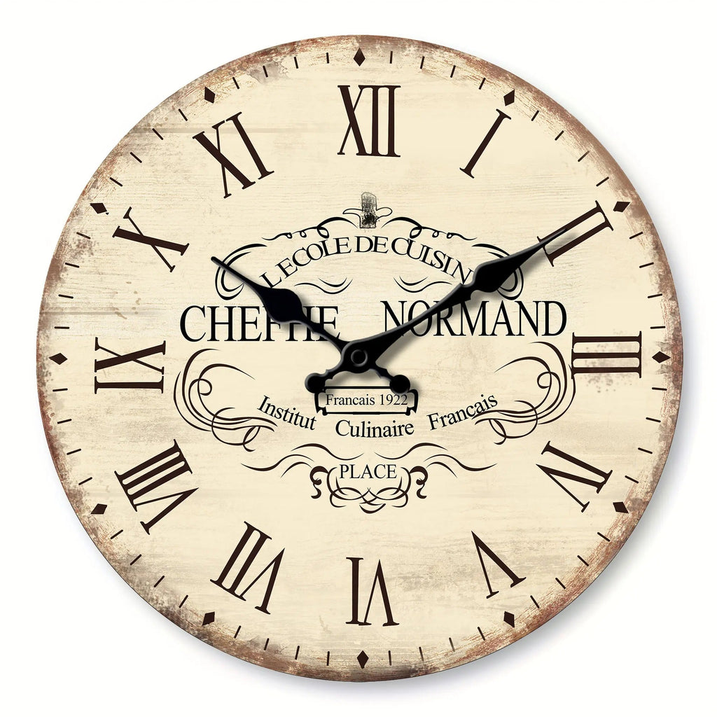 Vintage Wood Wall Clock
