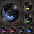 A Vinyl LED Wall Clock with a distinctive presence, made to enhance a curated interior.