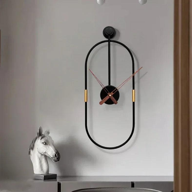 This Black Clock combines practical timekeeping with characterful wall decor.