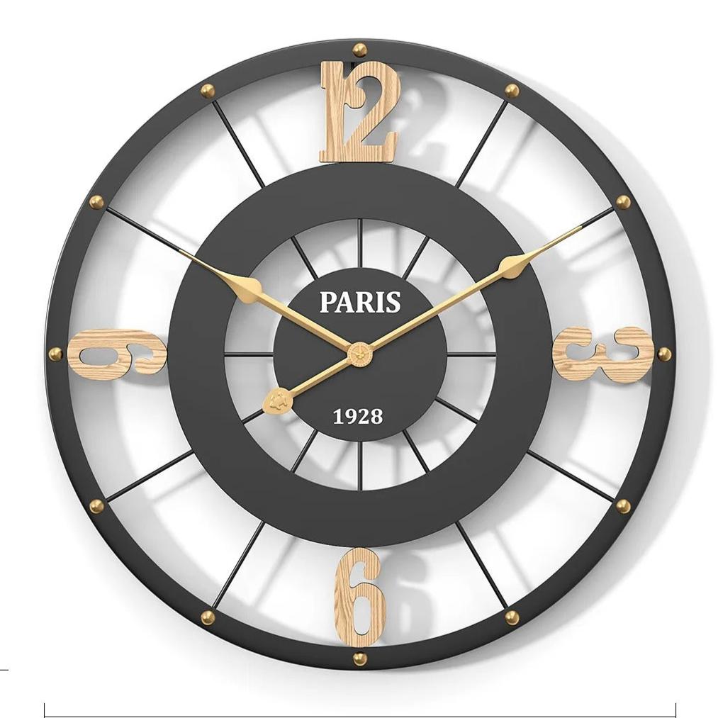 Black Metal Clock