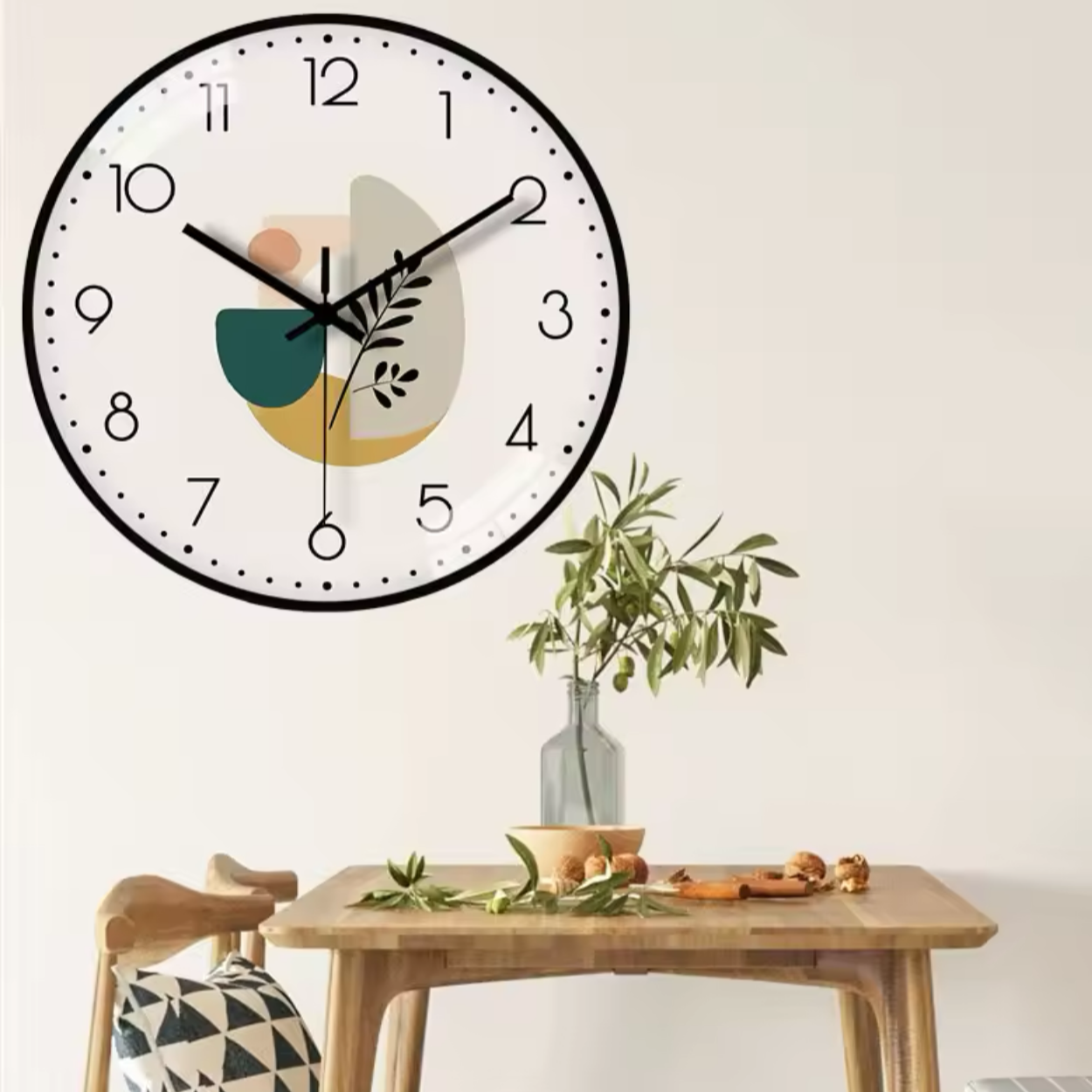 The Nordic Clock, a statement clock that lends personality to a carefully styled interior.