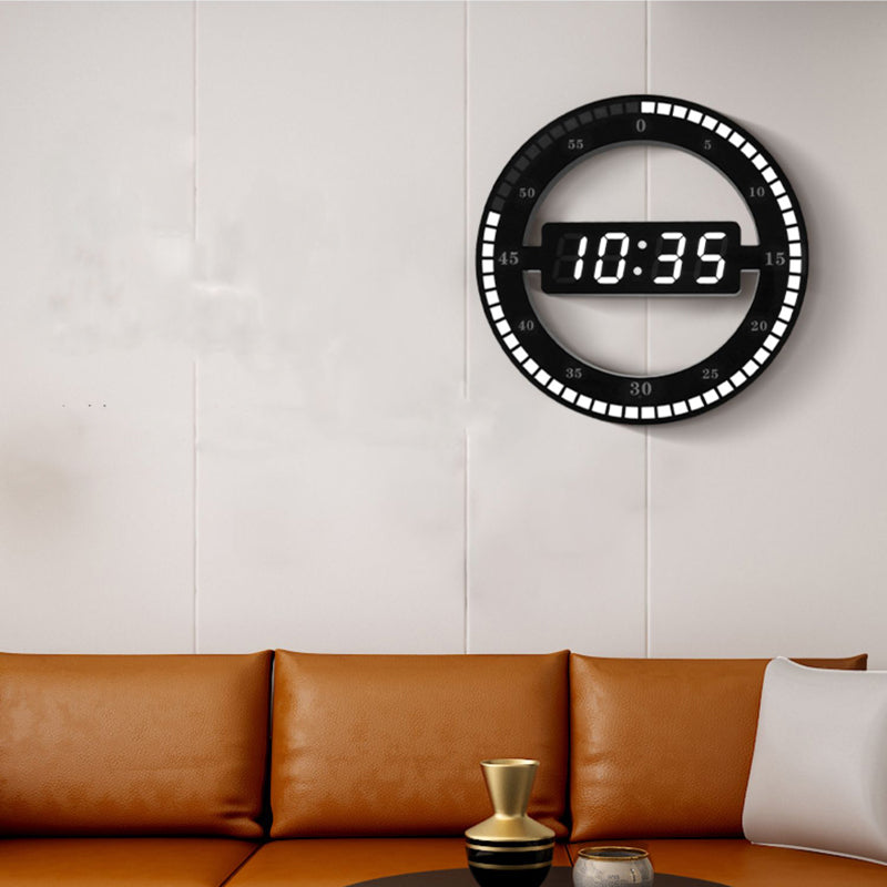 This Digital Clock brings a polished clock design and decorative character to the wall.