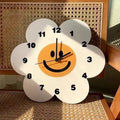 A closer view of the Forme of Flowers Clock, created to become a striking focal point in any room.