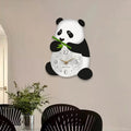 The Panda Clock displayed as a functional yet eye-catching feature for the home.