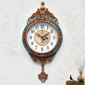 This Pendulum Antique Clock adds a tailored balance of function and visual interest to home decor.