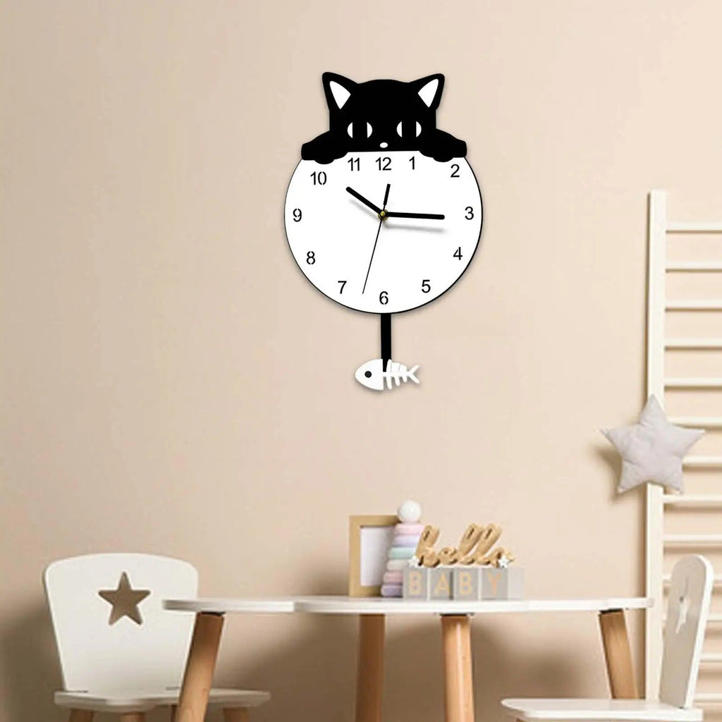 Pendulum Cat Clock