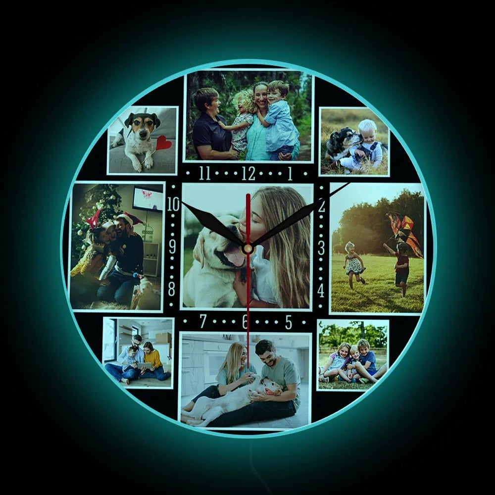 The Personalized Clock, presented as a decorative timepiece for a thoughtfully designed home.