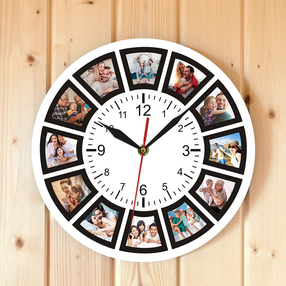 This Personalizede Photo Clock adds a tailored balance of function and visual interest to home decor.