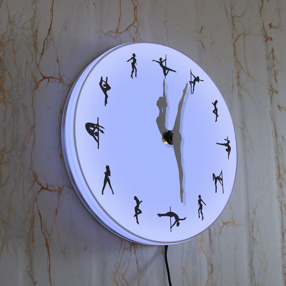 Pole Dance Clock