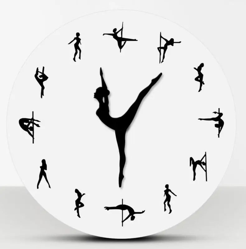 Pole Dance Clock