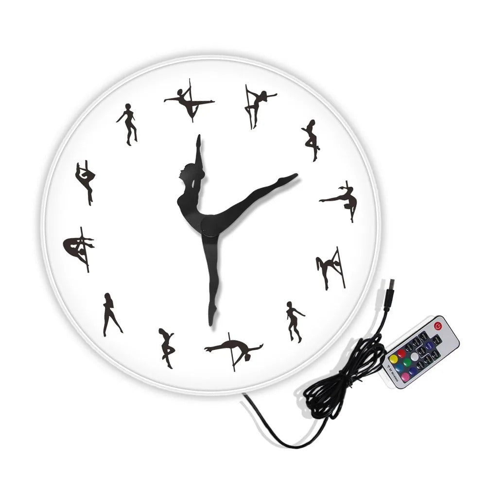 Pole Dance Clock