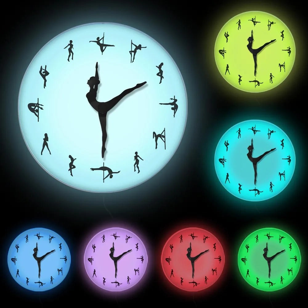 Pole Dance Clock