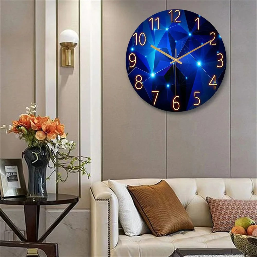 This Bedroom Clock adds a tailored balance of function and visual interest to home decor.