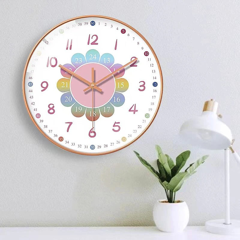 The Kids Clock, a statement clock that lends personality to a carefully styled interior.