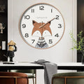 A Fox Clock that brings a distinctive finishing touch to a stylish interior.