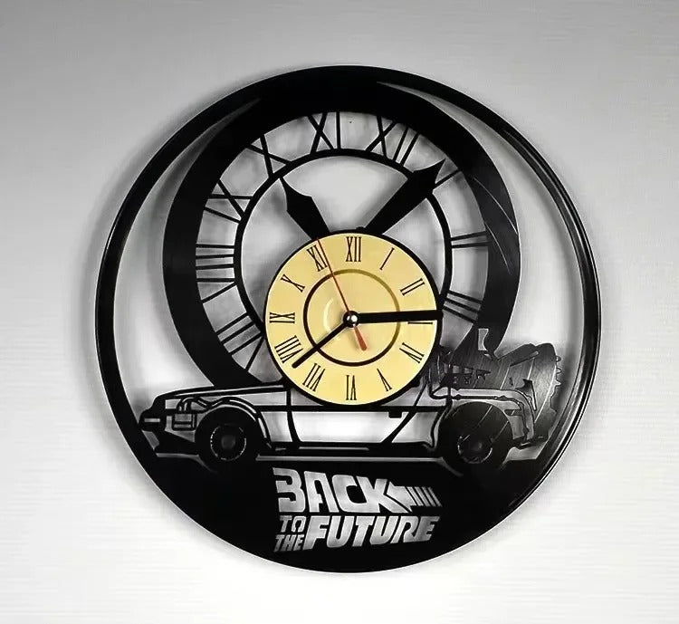 A Back to the Future Clock with a distinctive presence, made to enhance a curated interior.