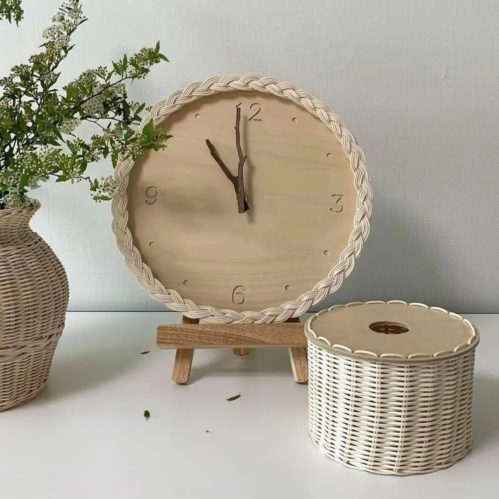 Rattan Clock