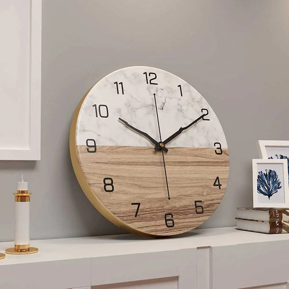 Silent Marble Clock