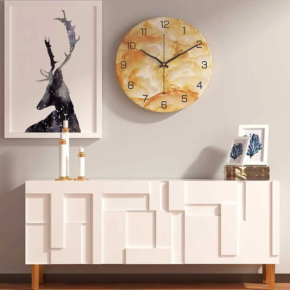 Silent Marble Clock