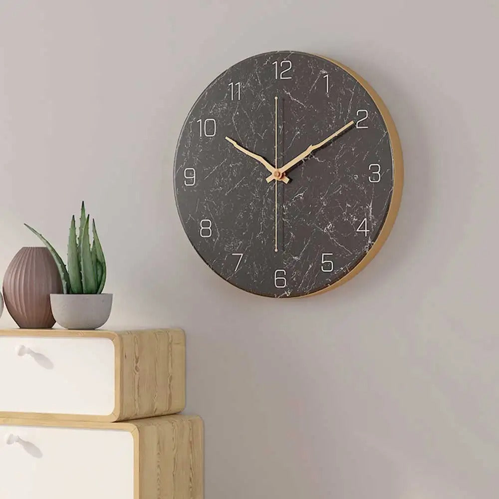 Silent Marble Clock