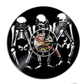 This Skeleton Clock brings a polished clock design and decorative character to the wall.