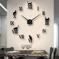 The Sticker Cat Clock displayed as a functional yet eye-catching feature for the home.
